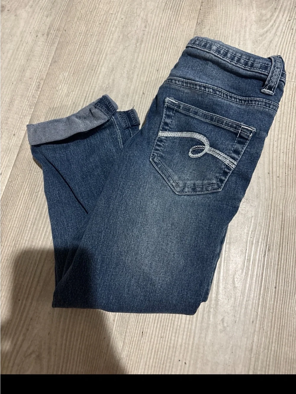 Justice Girls' Dark Blue Slim Jeans